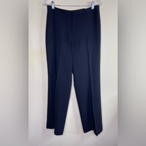 Ann Taylor Loft Black Flat Front Dress Pants Slacks Trousers Size 6 - Picture 1 of 6